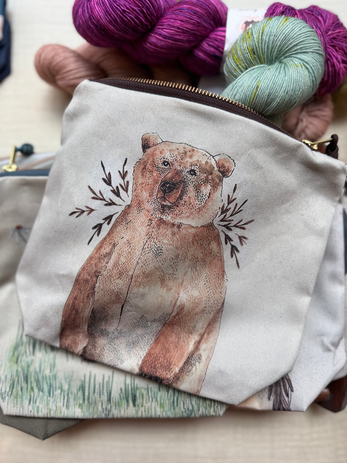 Bolsa de proyecto con cremallera de "The Blue Rabbit House"