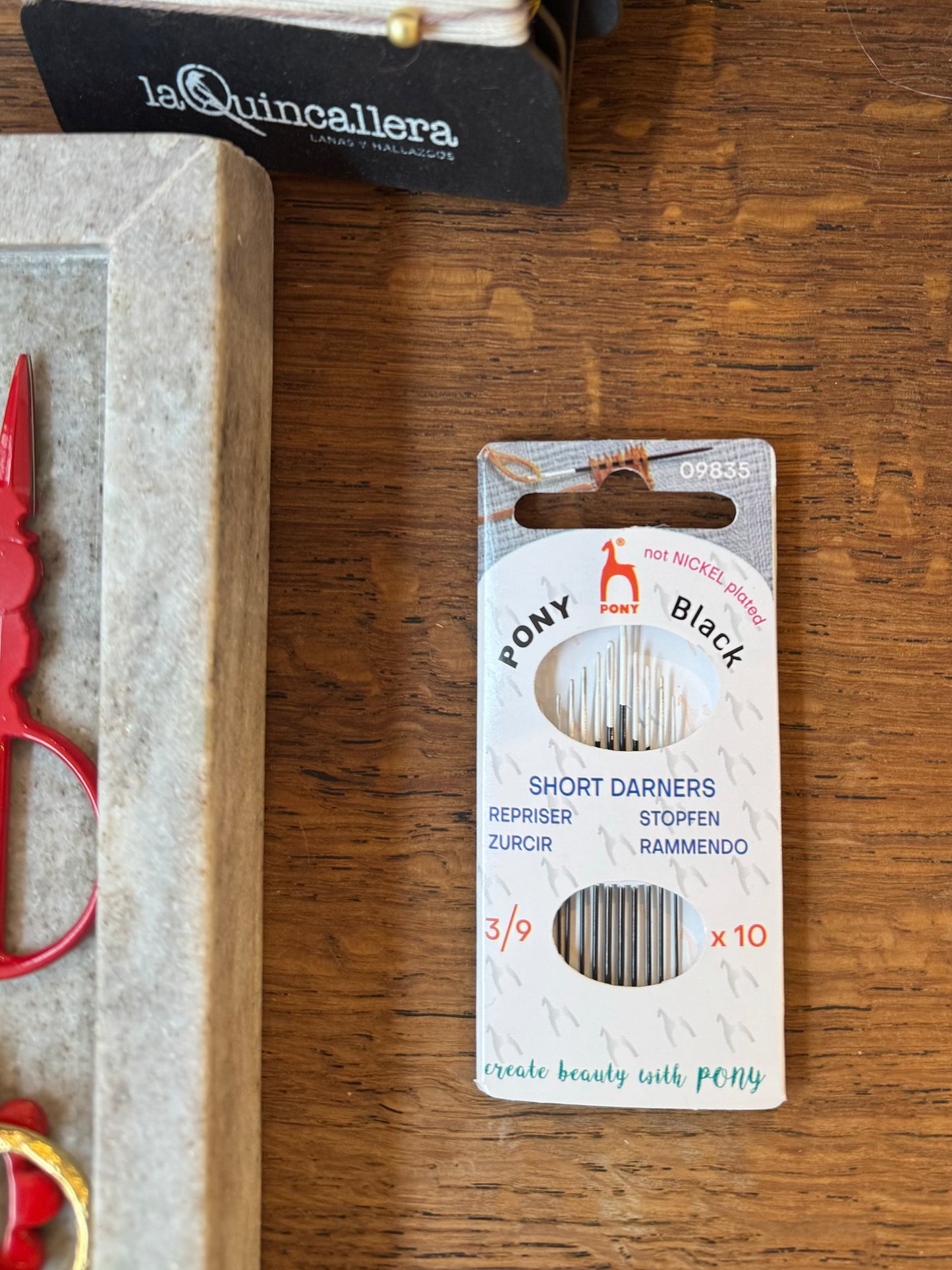 PONY BLACK de agujas de bordar a mano SIN níquel