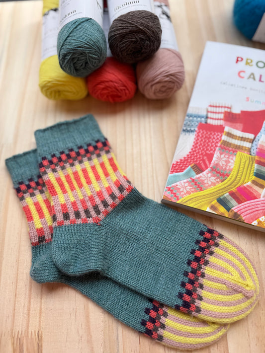 Taller calcetines de colorwork, con Alazne