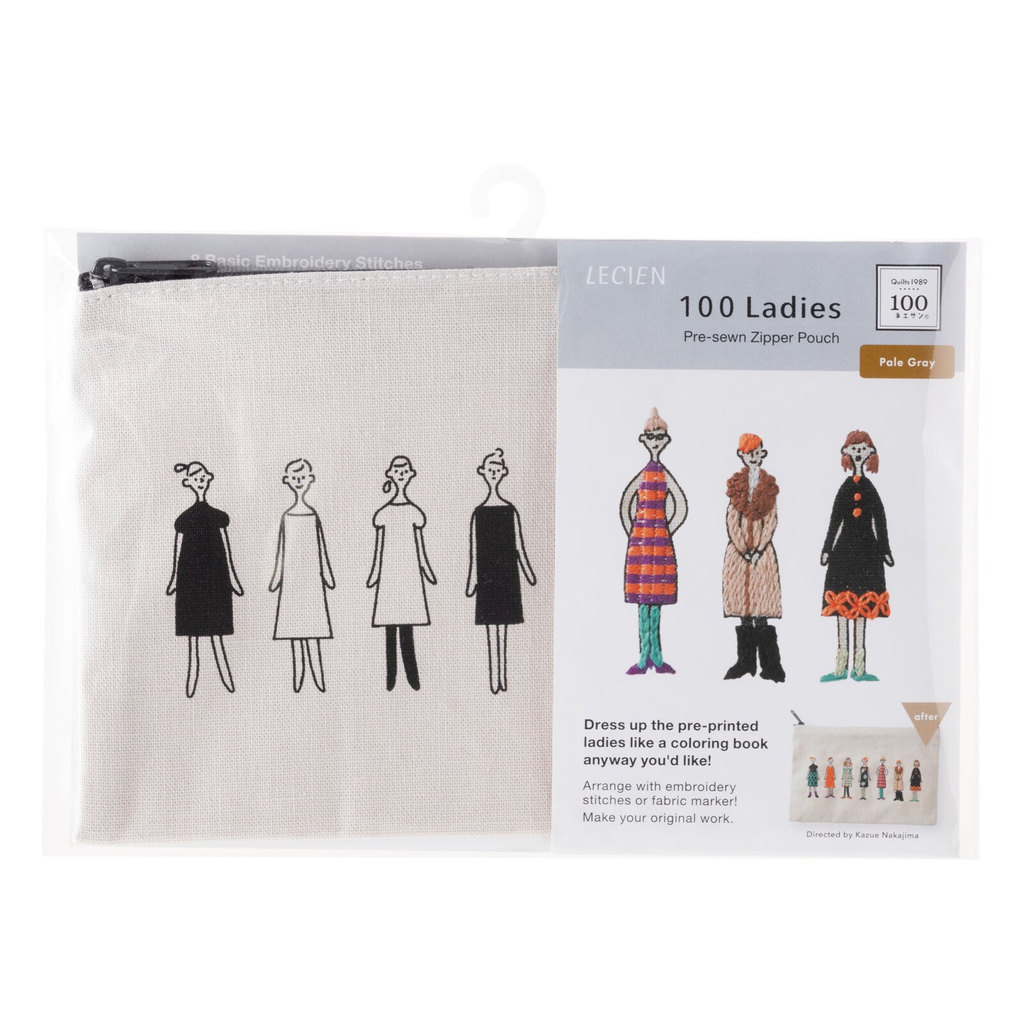 Cosmo Lecien-100 mujeres- Estuche con cremallera precosido.