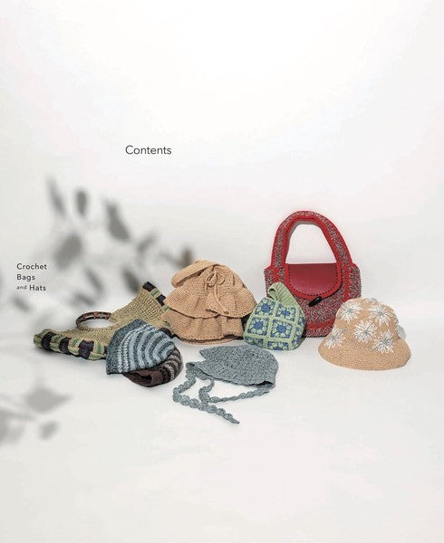 Crochet Bags and Hats, libro de ganchillo en japonés.
