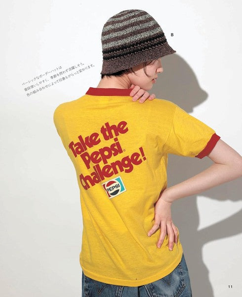 Crochet Bags and Hats, libro de ganchillo en japonés.