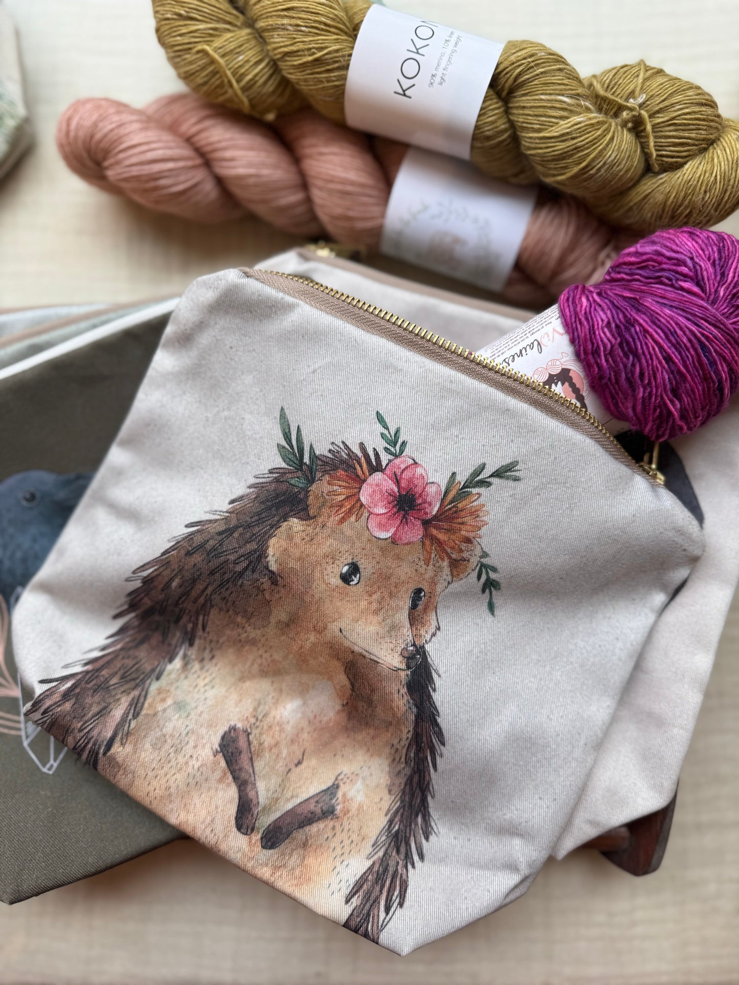 Bolsa de proyecto con cremallera de "The Blue Rabbit House"