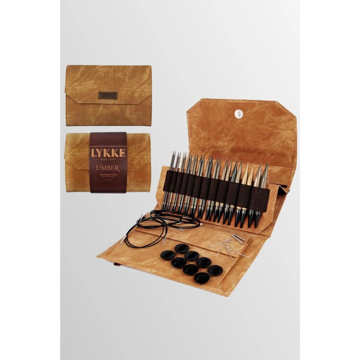 Estuche agujas Madera Lykke Umber