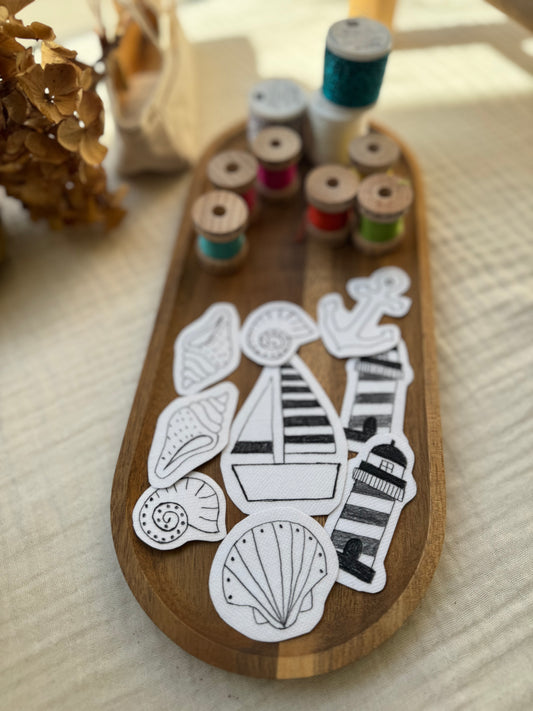 Patrones marinos hidrosolubles, por Laura “Depicnic”.