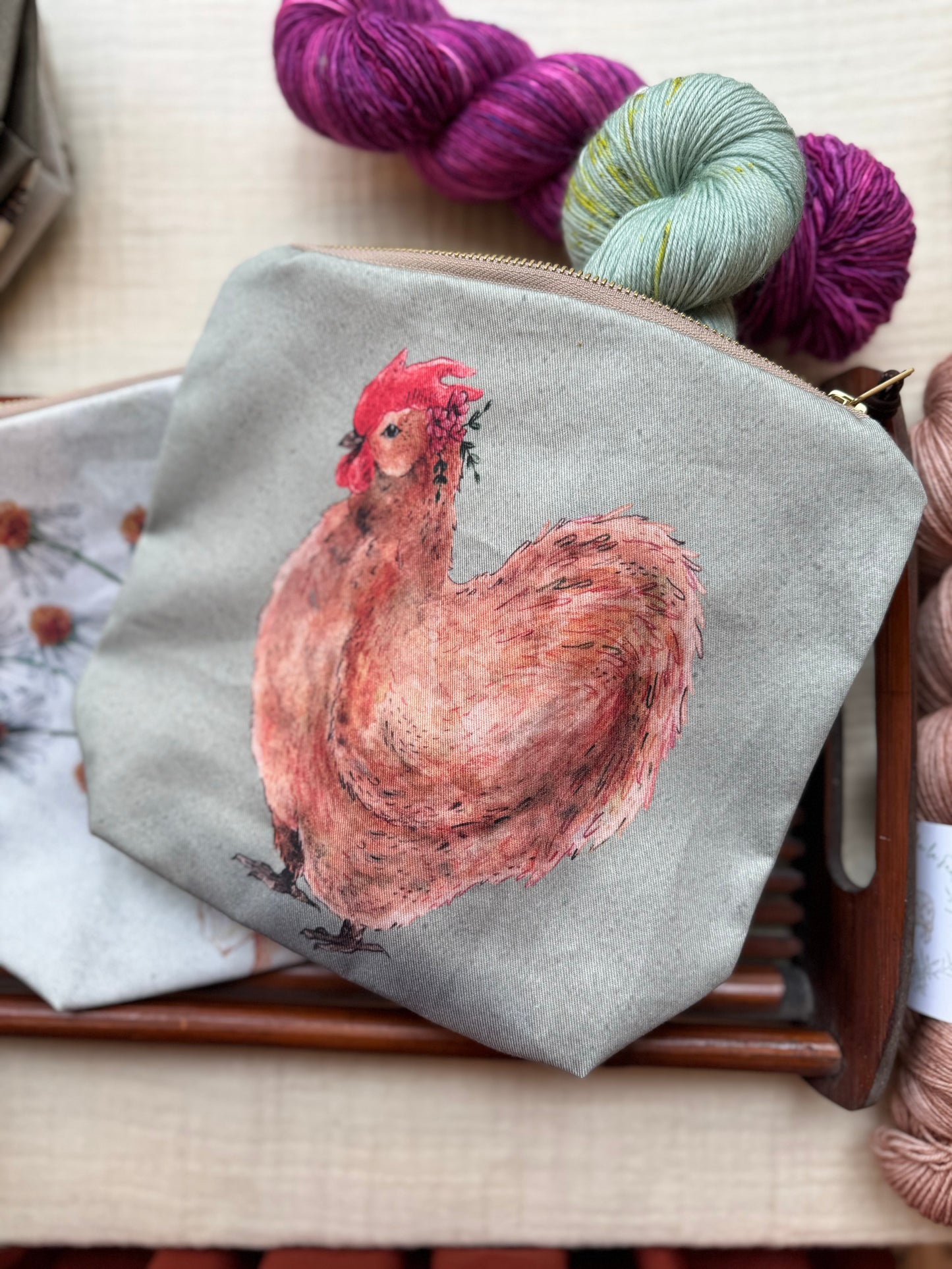 Bolsa de proyecto con cremallera de "The Blue Rabbit House"