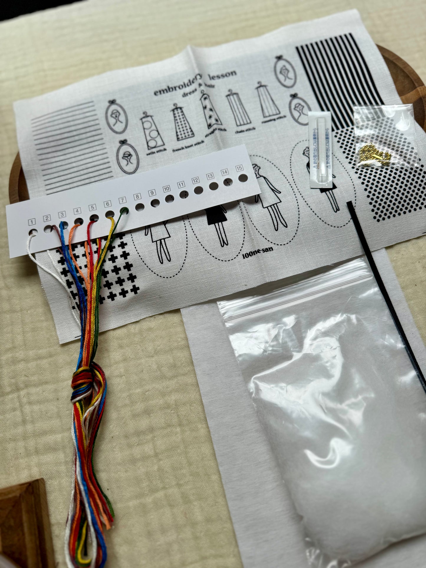 Cosmo Lecien 100 mujeres – Kit de bordado para crear charms