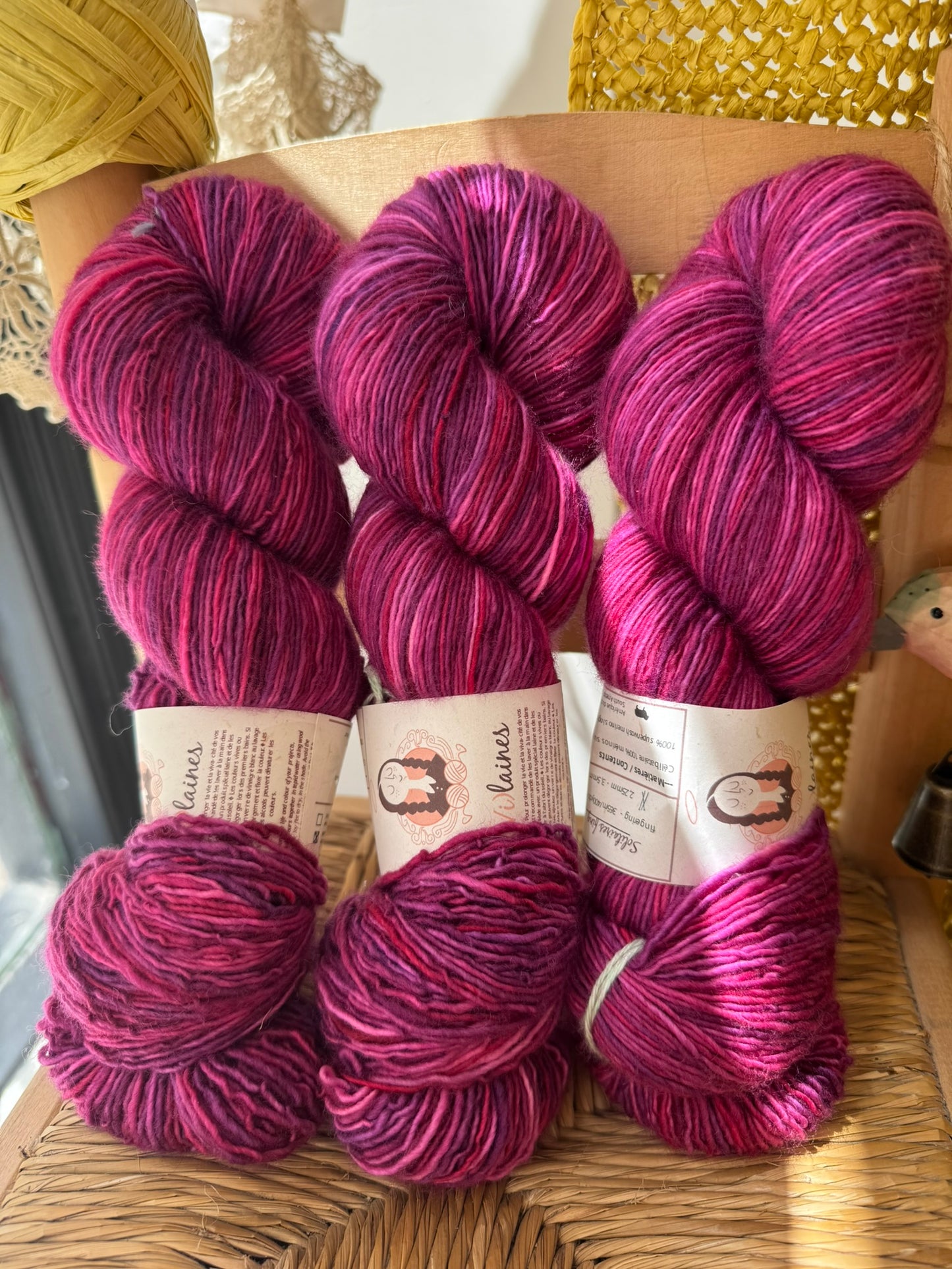 Kit 3 madejas merino fingering (Vi)laines
