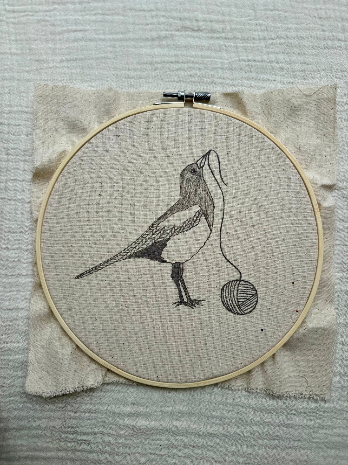 Kit de bordado Urraca, por Depicnic