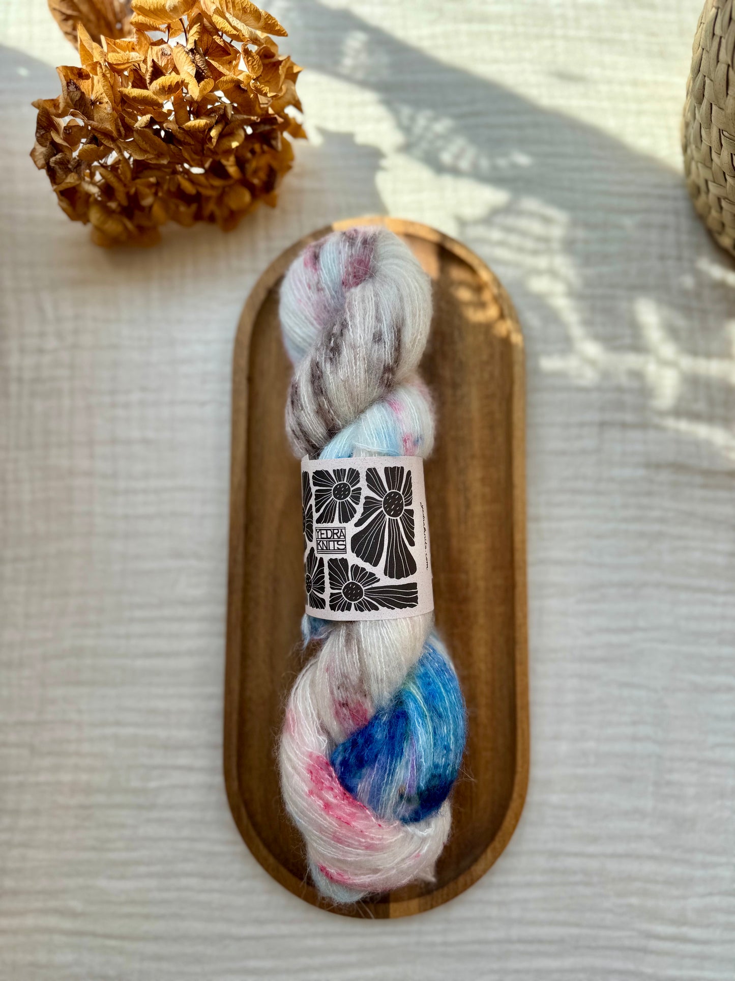 Alea. Baby alpaca, seda y merino, de Yedraknits.