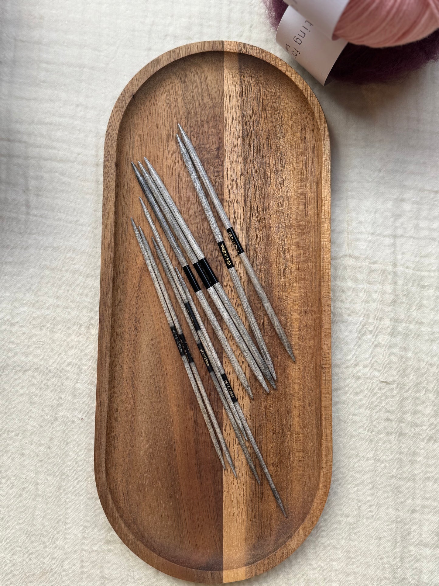 Agujas doble punta 15 cm Driftwood- Lykke