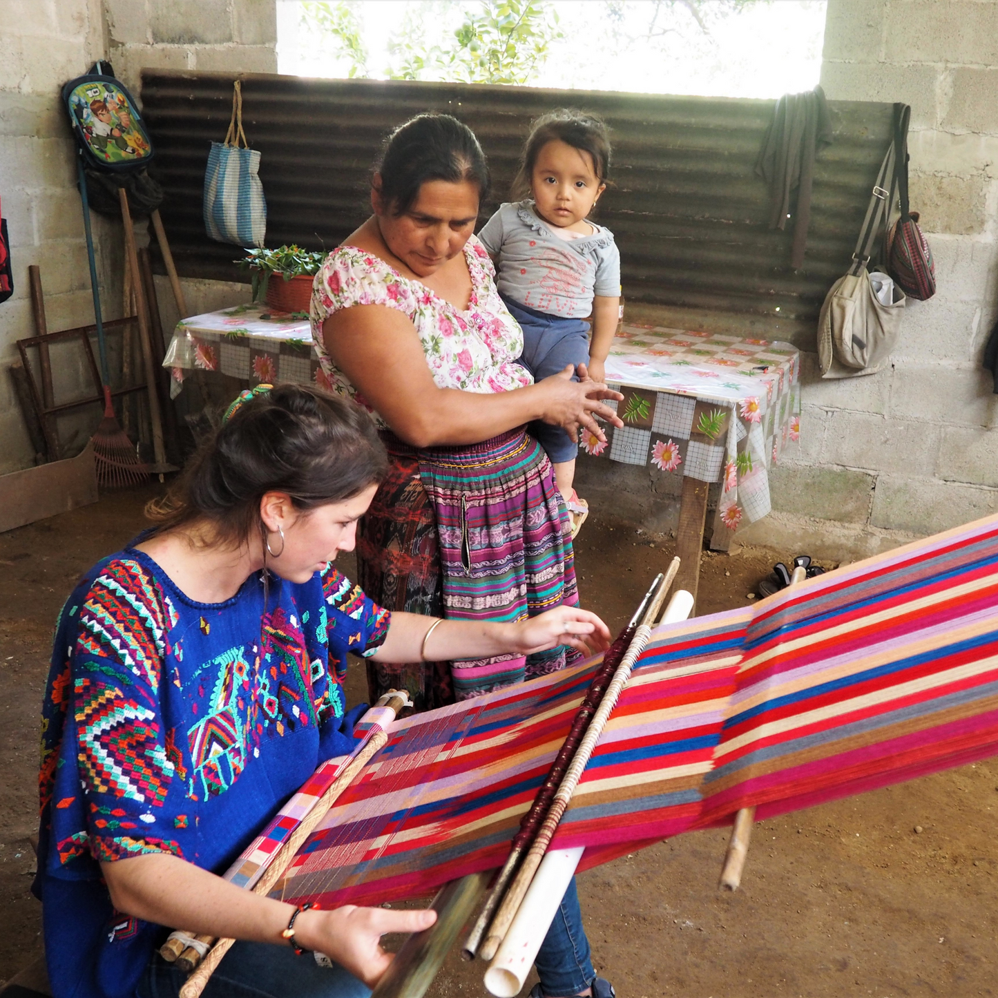 TELAR DE CINTURA MAYA con Chee’ Cultural