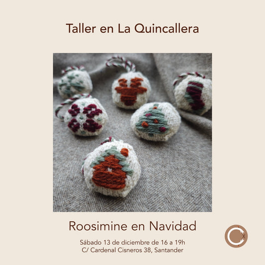 Taller de adornos en Roosimine, con Carmen García de Mora.