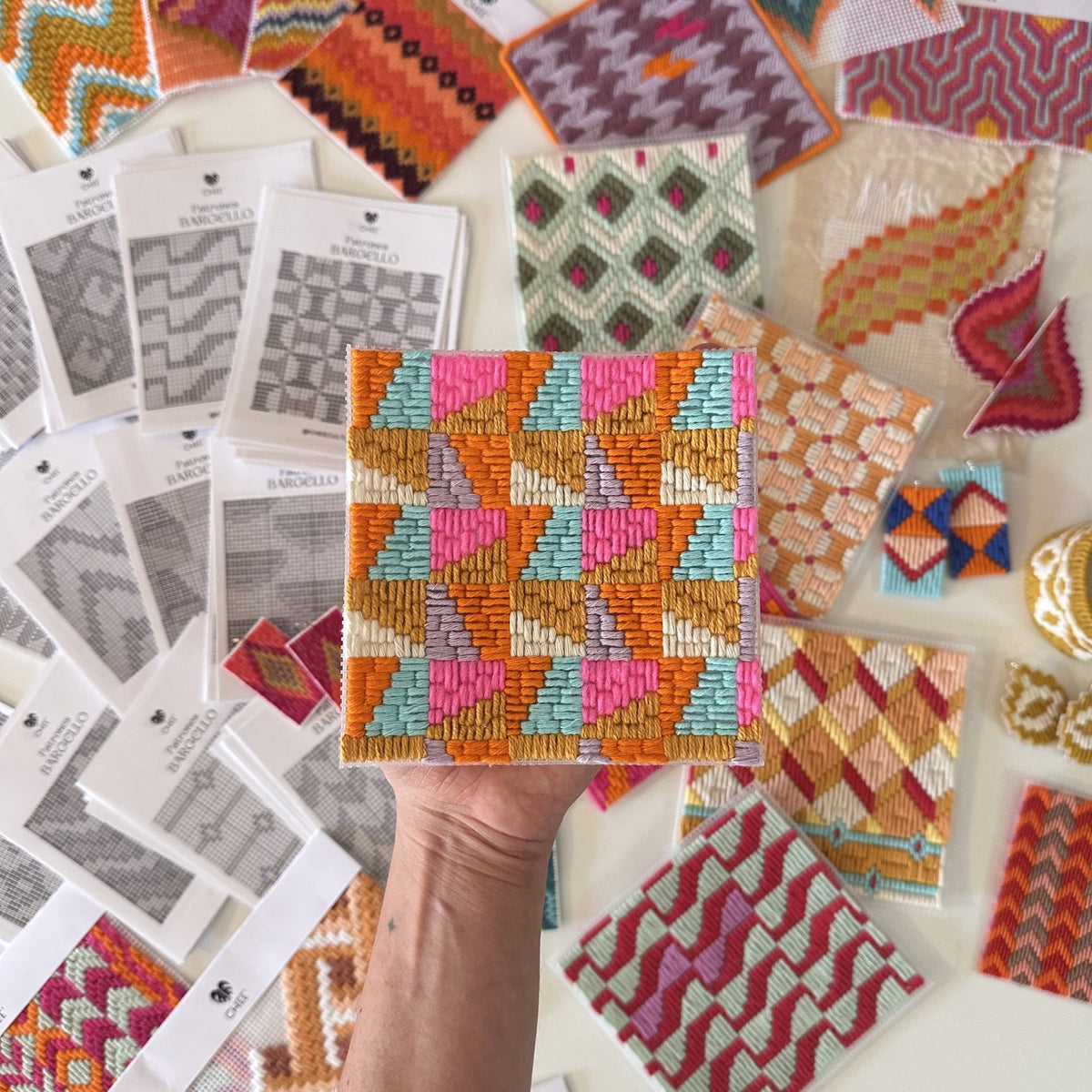 TALLER BORDADO BARGELLO con Chee’ Cultural