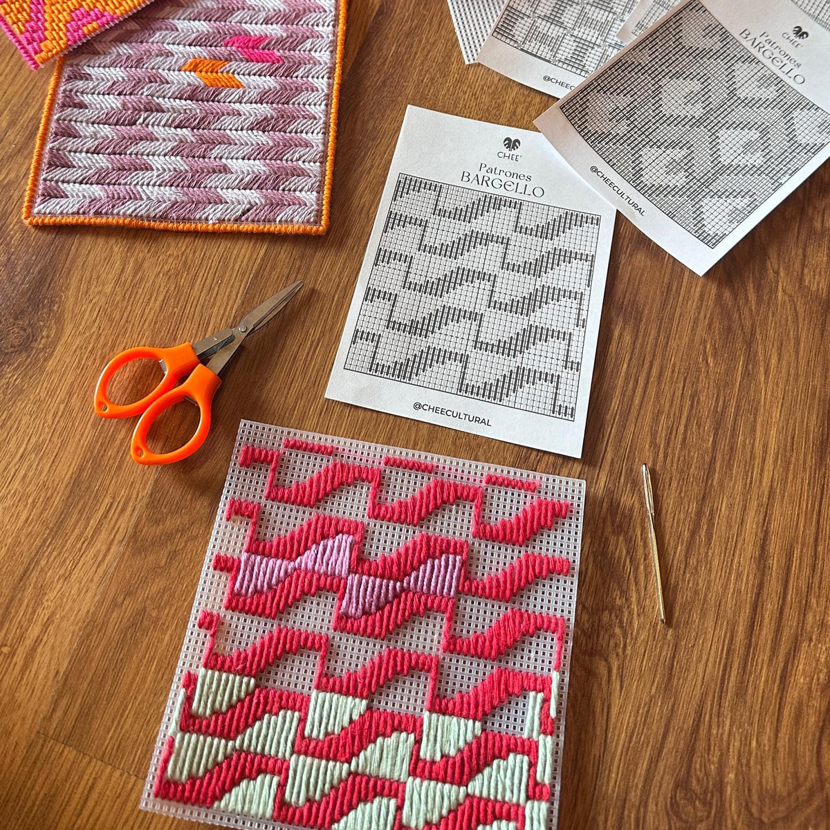 TALLER BORDADO BARGELLO con Chee’ Cultural