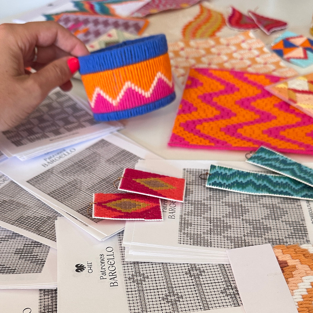TALLER BORDADO BARGELLO con Chee’ Cultural