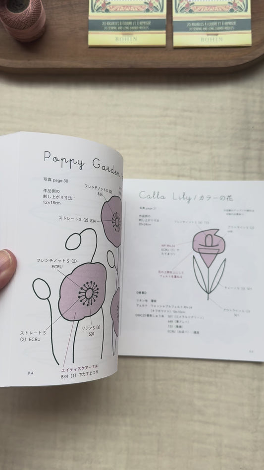 Libro japonés de apliques bordados. De Yumiko Higuchi